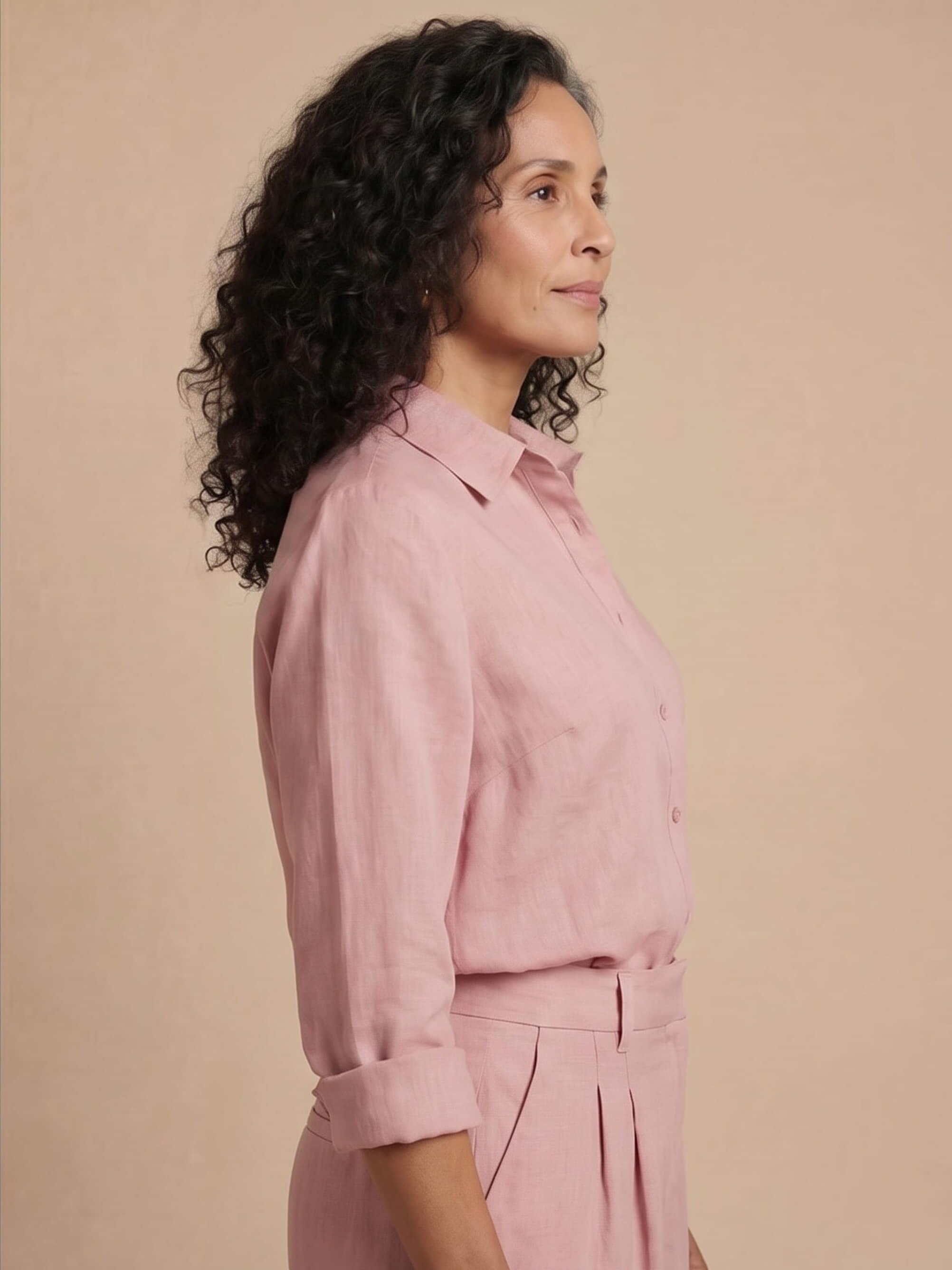 Women’s Tailored Shirt and Wide-Leg Trouser Set