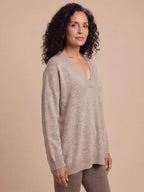Women’s V-Neck Relaxed Knit Sweater