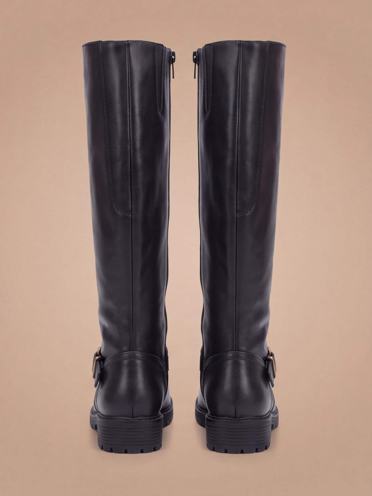 Women’s Knee-High Buckle Strap Boots