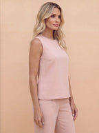 Women’s Jumpsuit – Sleeveless Wide-Leg Elegant One-Piece