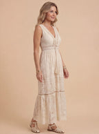 Women’s Summer Maxi Dress – Boho Lace Elegance