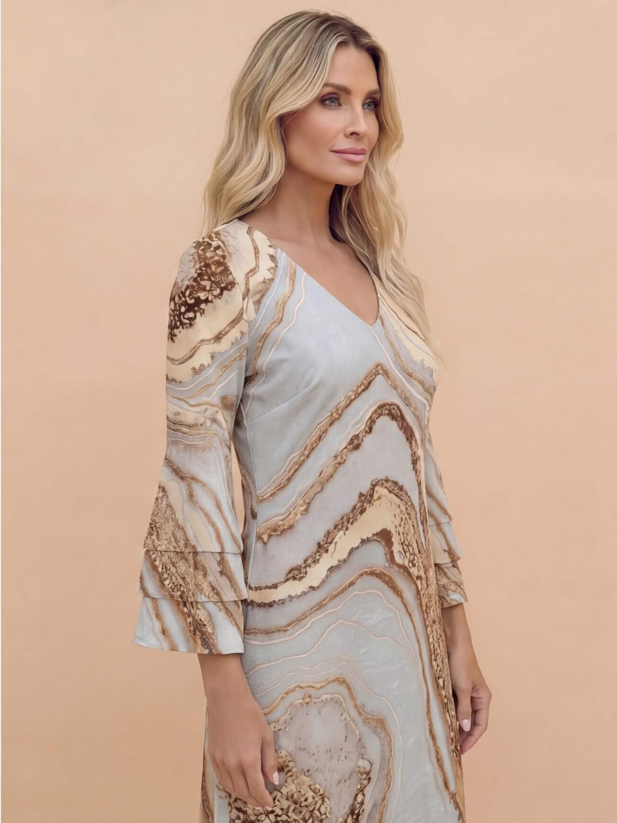 Women’s Elegant Printed Mini Dress