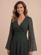 Women’s Bohemian Shimmer Maxi Dress