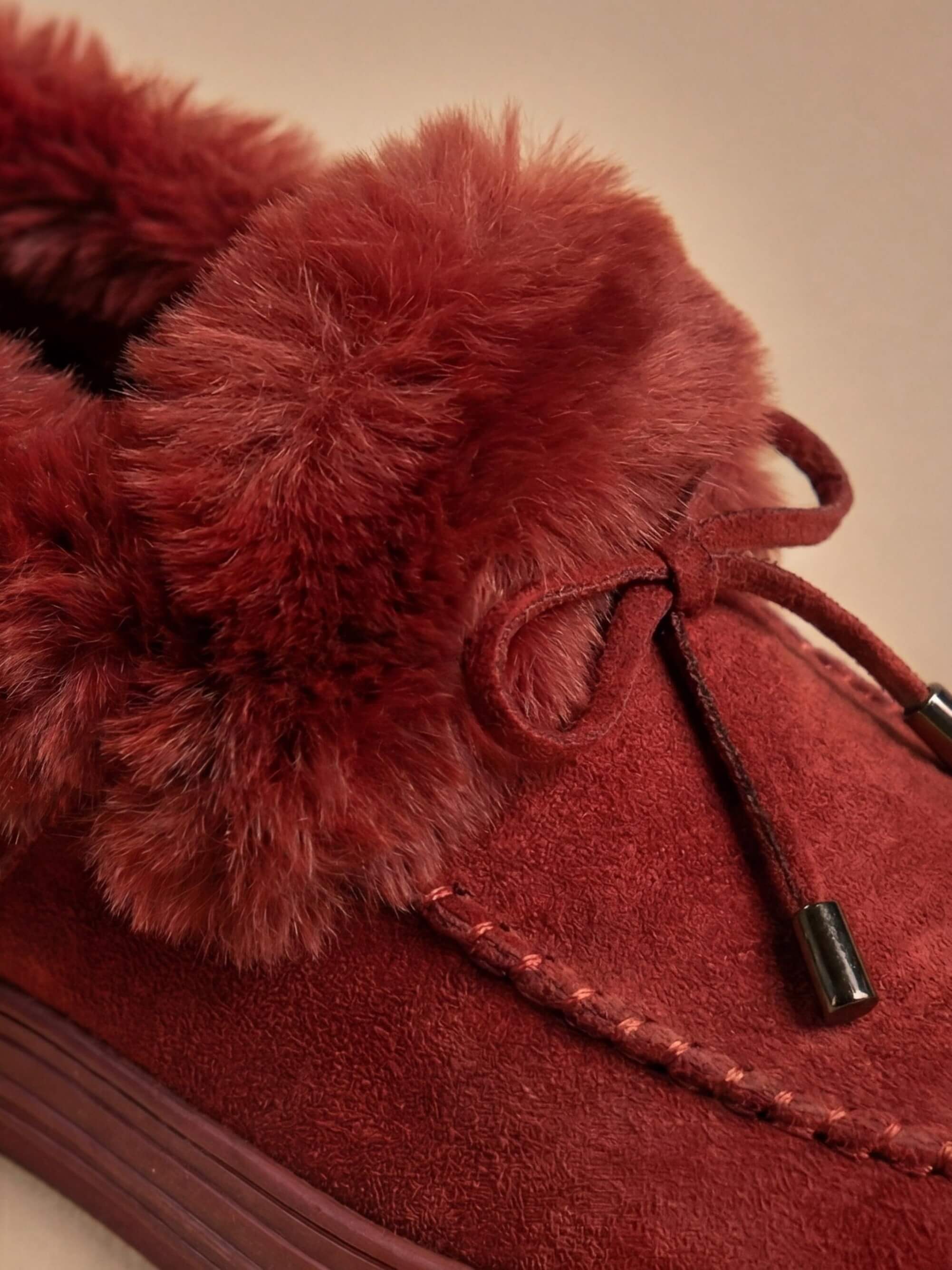 Women’s Wide-Fit Winter Slip-On Shoes – Faux-Fur Trim