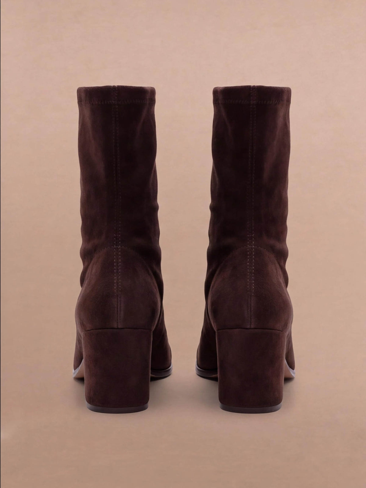Women’s Suede-Look Block Heel Ankle Boots