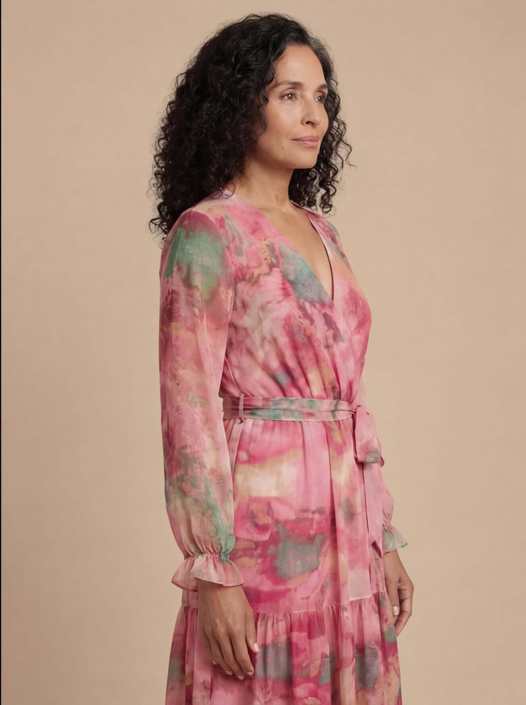 Women’s Tiered Chiffon Maxi Dress – Flowing Moments Elegance