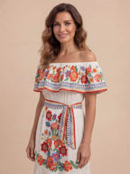 Women’s Off-Shoulder Floral Maxi Dress