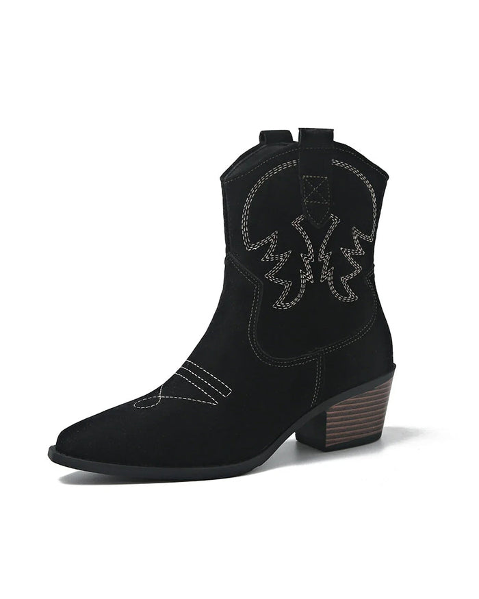 Sage Suede Western Boots