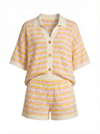 Women’s Striped Summer Two-Piece Set