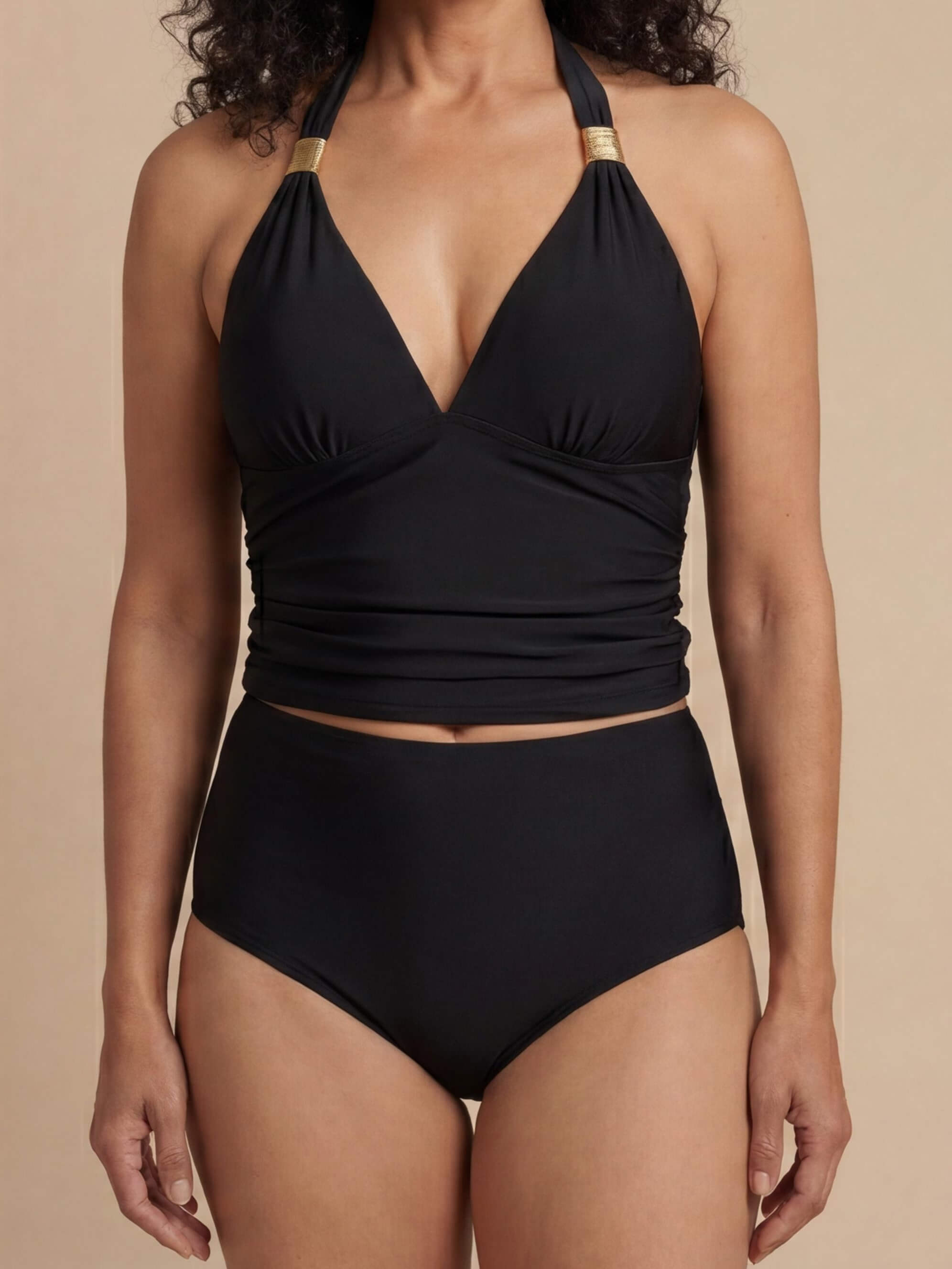 Women’s Halter Tankini Bikini Set