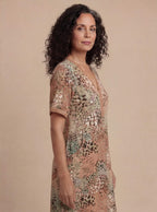 Women’s Dress – Vibrant Printed Midi Dress