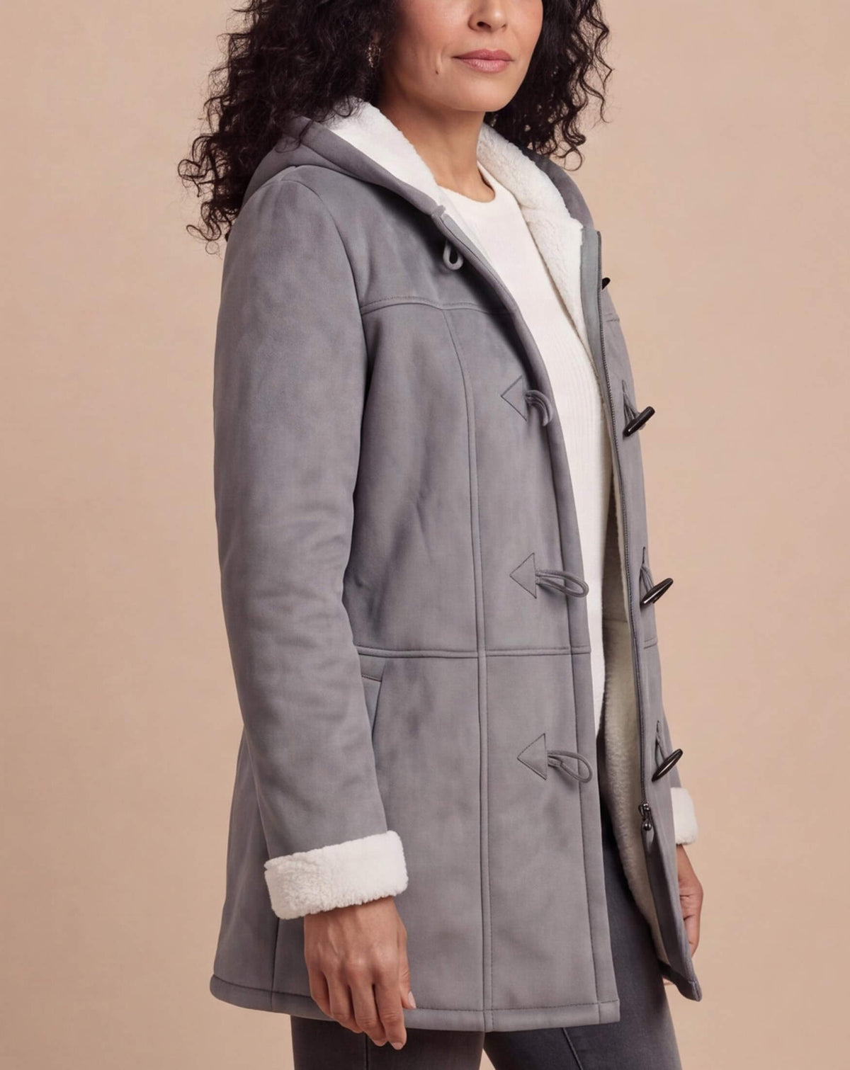 Women’s Hooded Toggle Front Coat