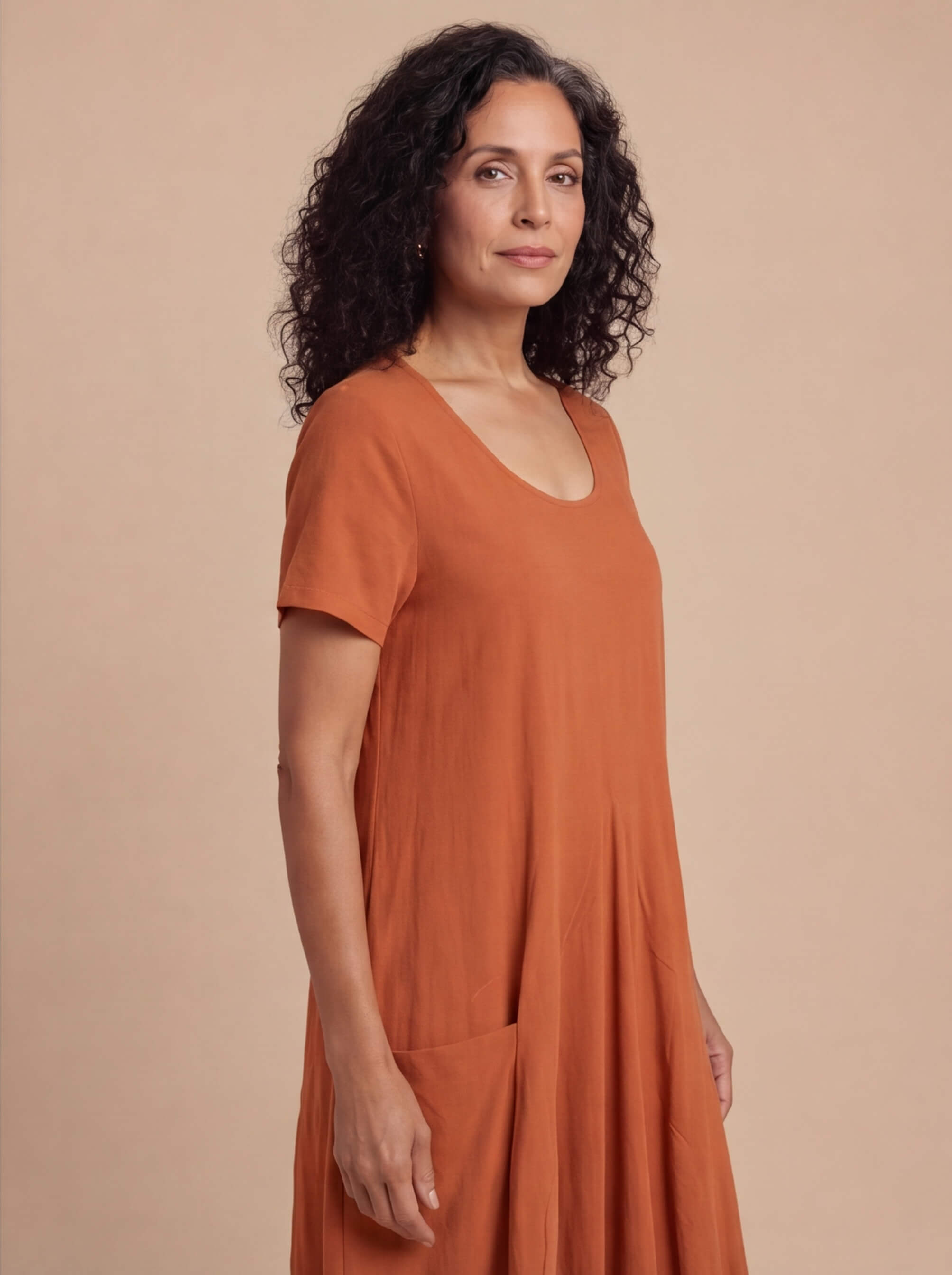 Women’s Casual A-Line Dress with Pockets – Effortless Everyday Comfort