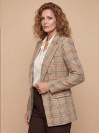 Women’s Plaid Blazer – Tailored Silhouette & Timeless Sophistication