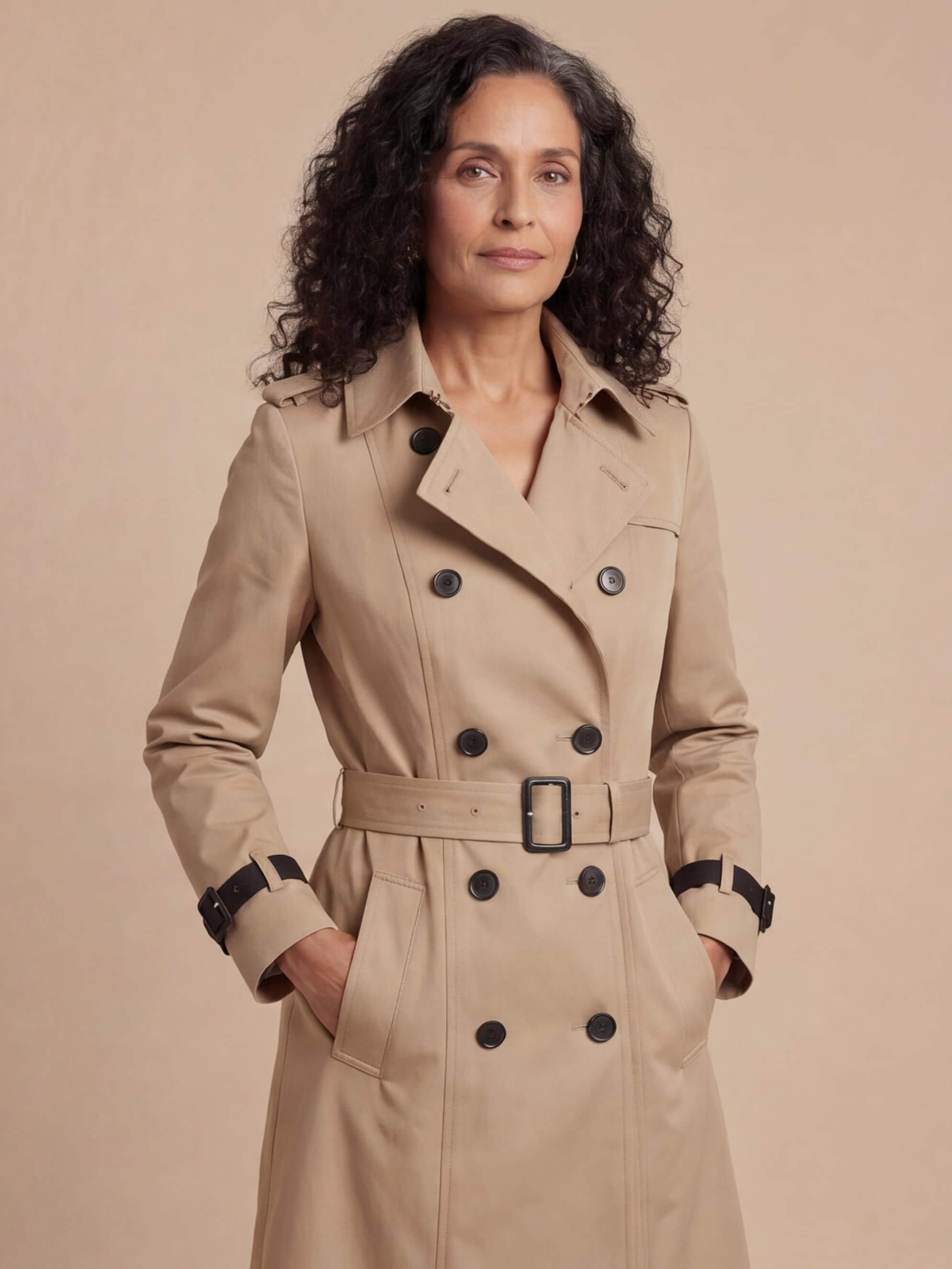 Women’s Elegant Long Trench Coat – Timeless Silhouette & Everyday Sophistication