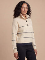 Women’s Button Collar Knit Pullover