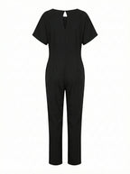 Women’s Jumpsuit – Tie-Waist Wide-Leg Jumpsuit