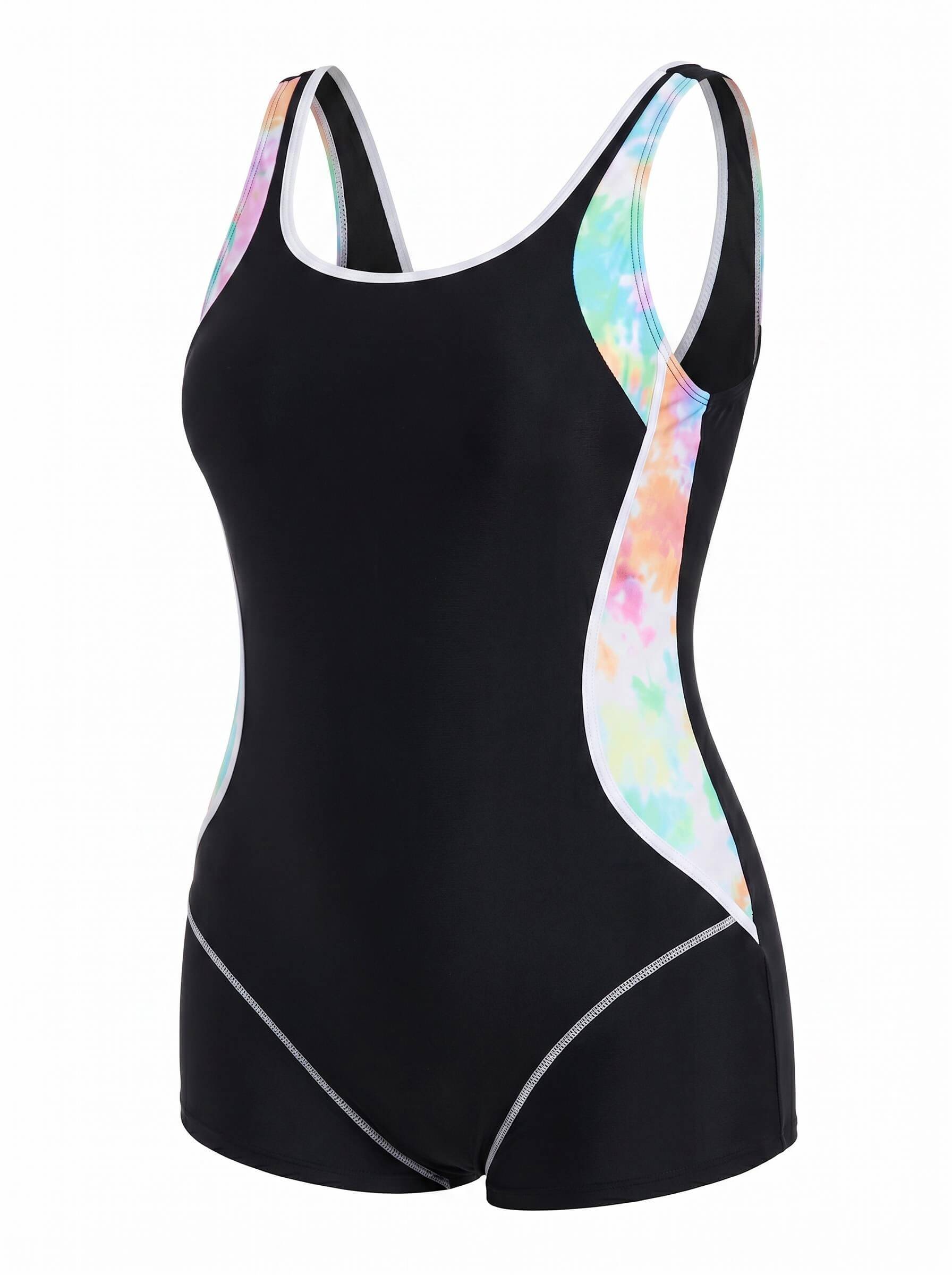Women’s Plus Size Side-Panel One-Piece Swimsuit