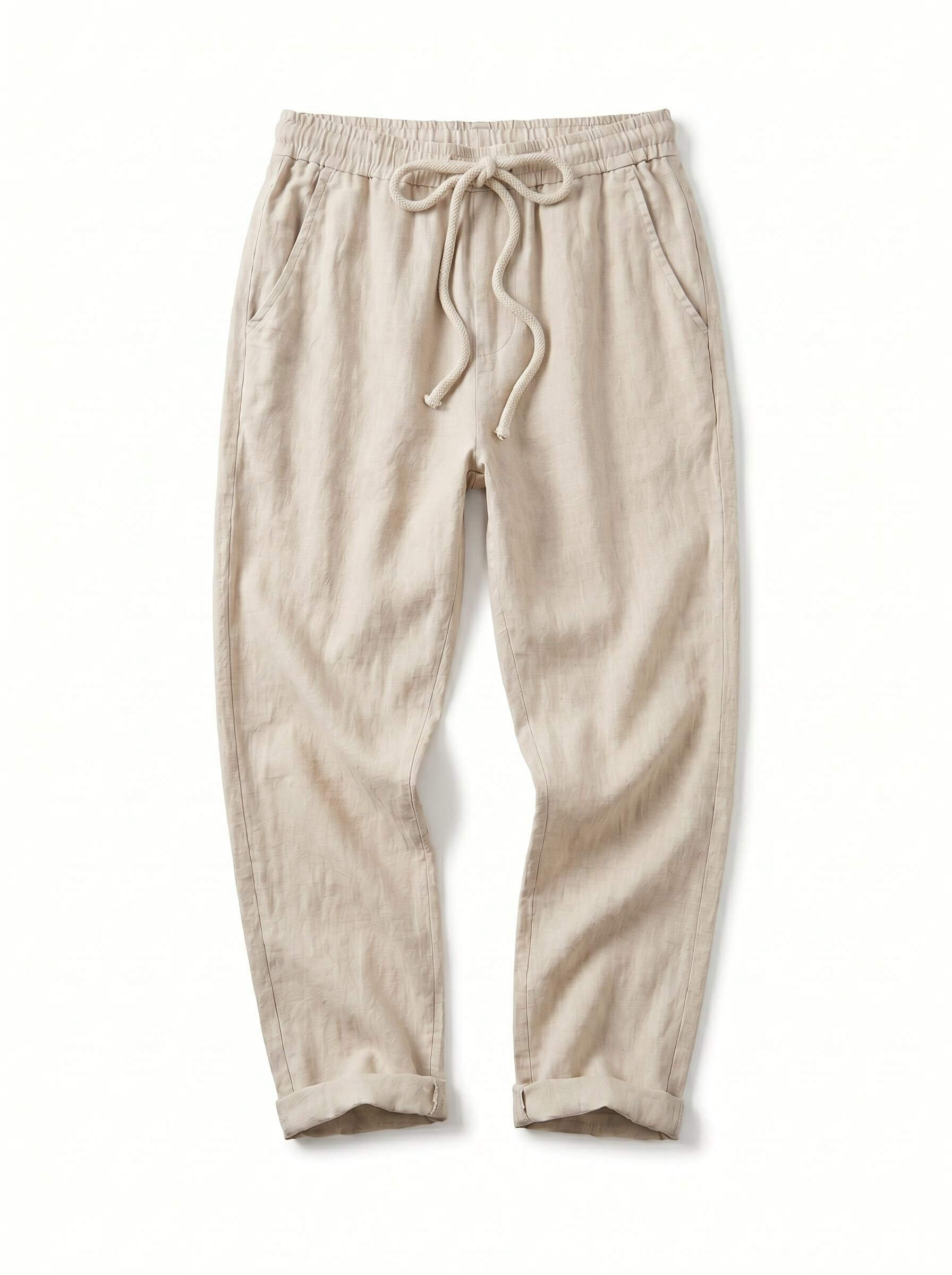 Women’s Drawstring Cuffed Tapered Trousers