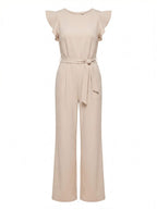 Women’s Wide-Leg Jumpsuit with Bow-Tie Waist