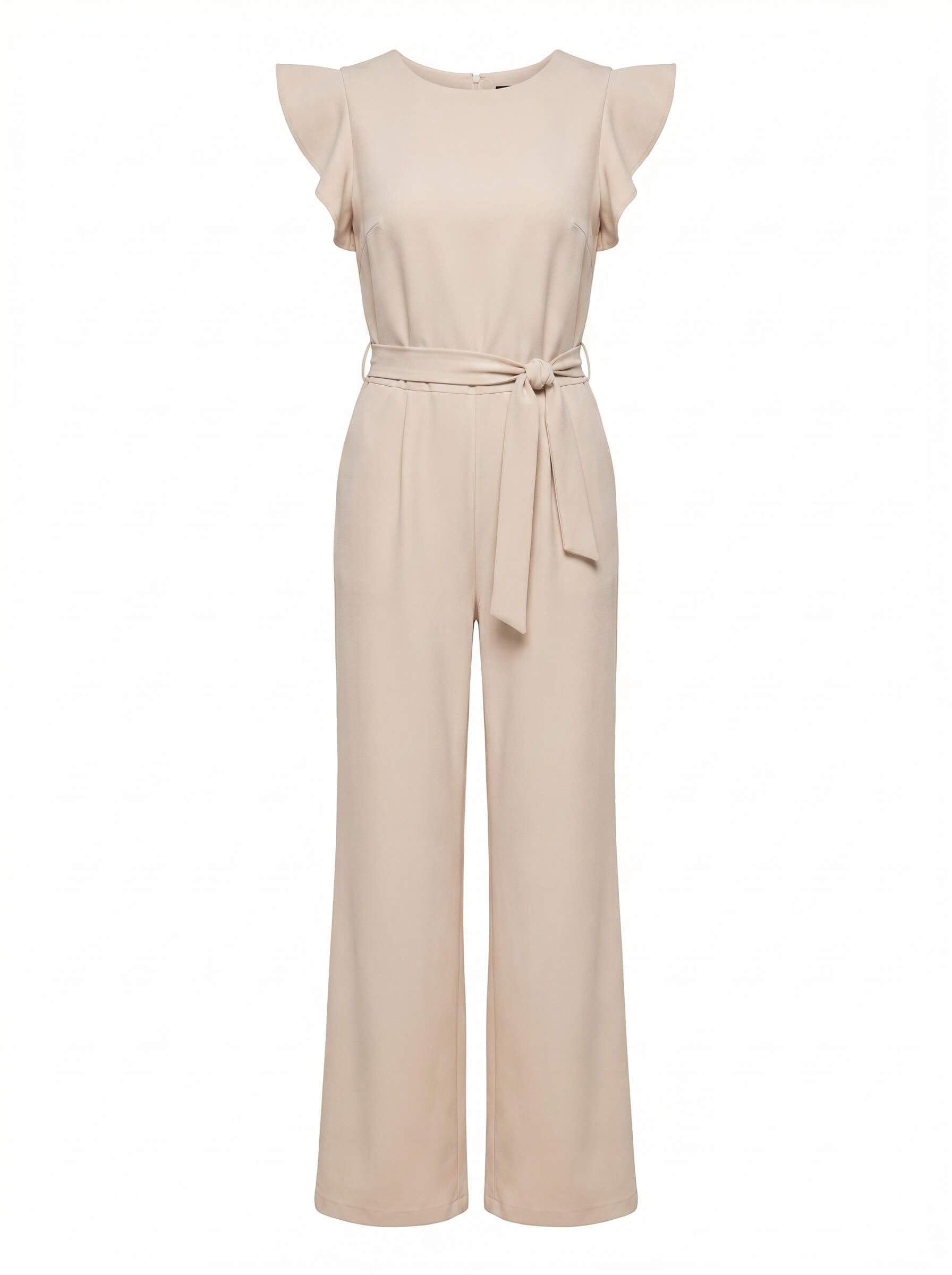 Women’s Wide-Leg Jumpsuit with Bow-Tie Waist