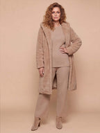 Women’s Hooded Faux Fur Long Coat