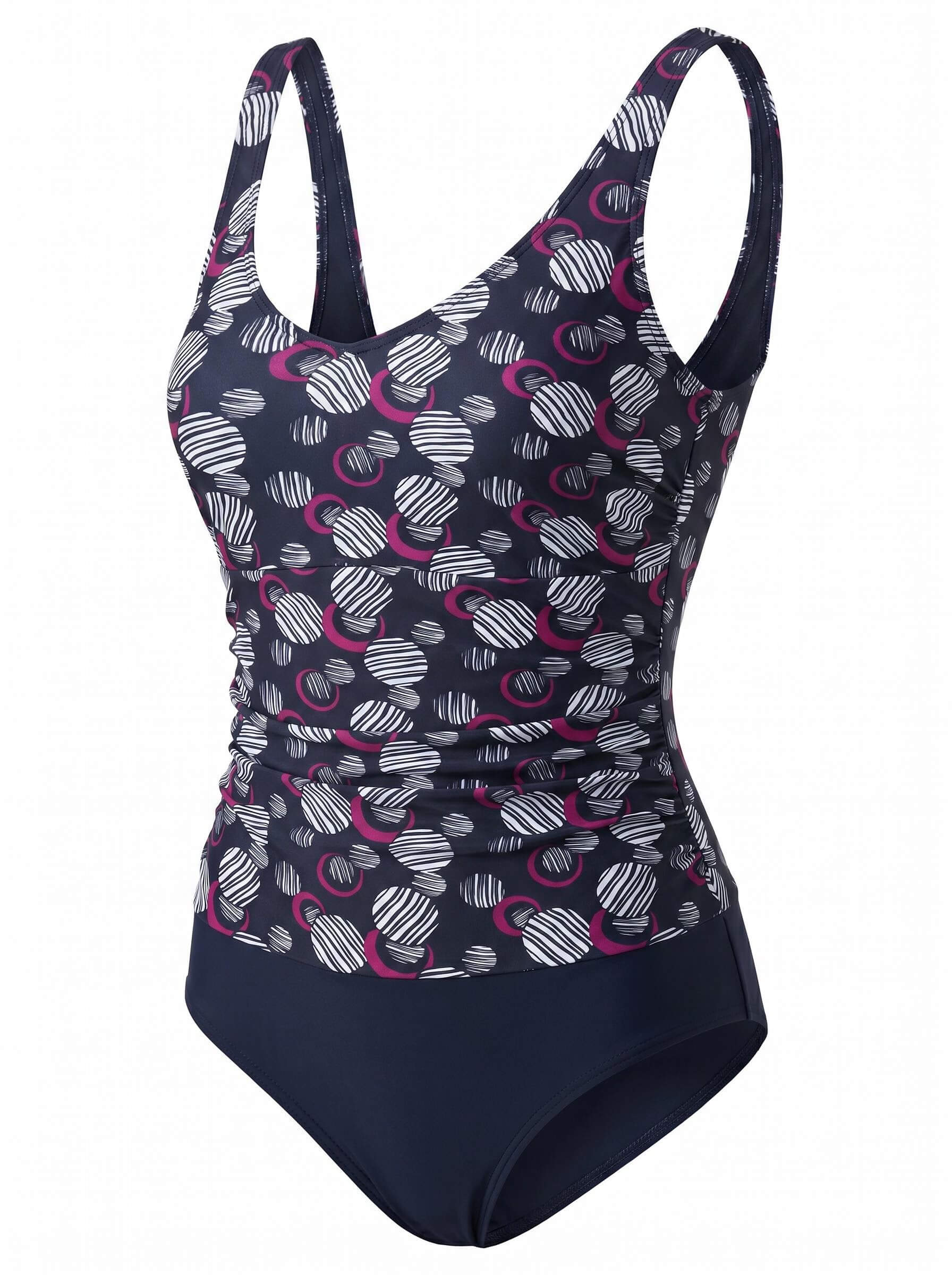 Women’s Printed V-Neck One-Piece Swimsuit