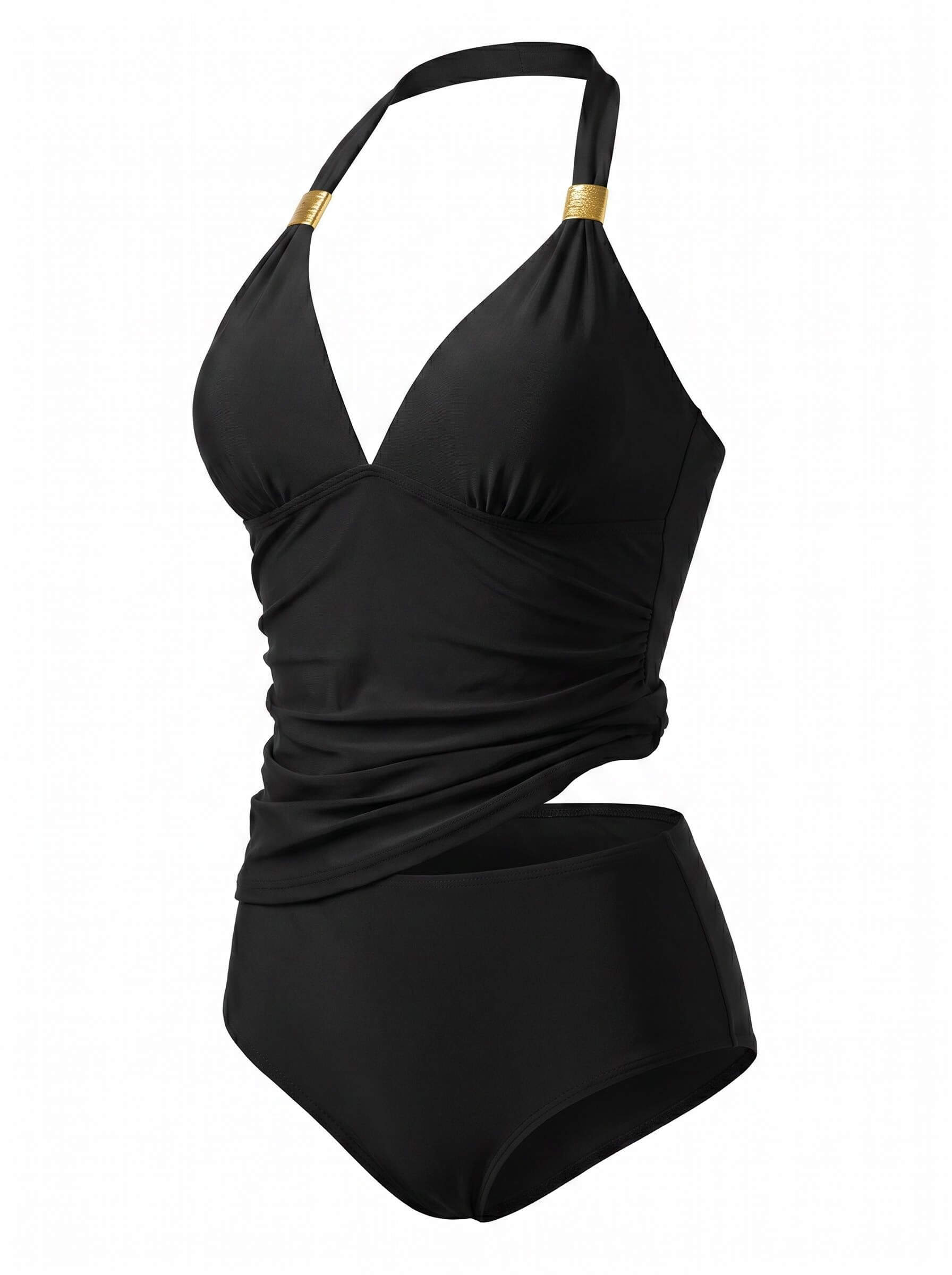 Women’s Halter Tankini Bikini Set