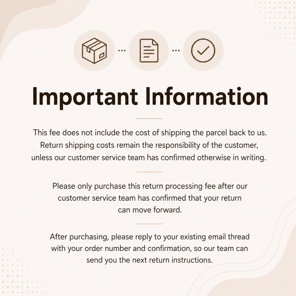 Clearance Return Processing Fee (Multiple Items)