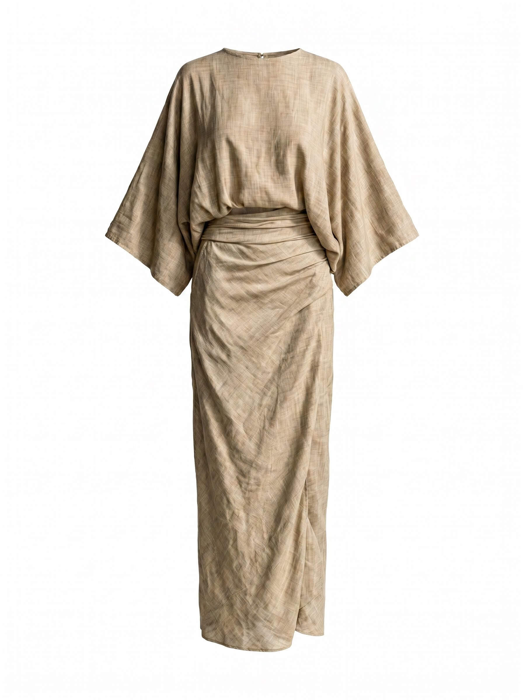 Women’s Draped Top and Wrap Skirt Set