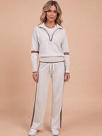 Women’s Quarter-Zip Knit Lounge Set