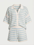 Women’s Striped Summer Two-Piece Set