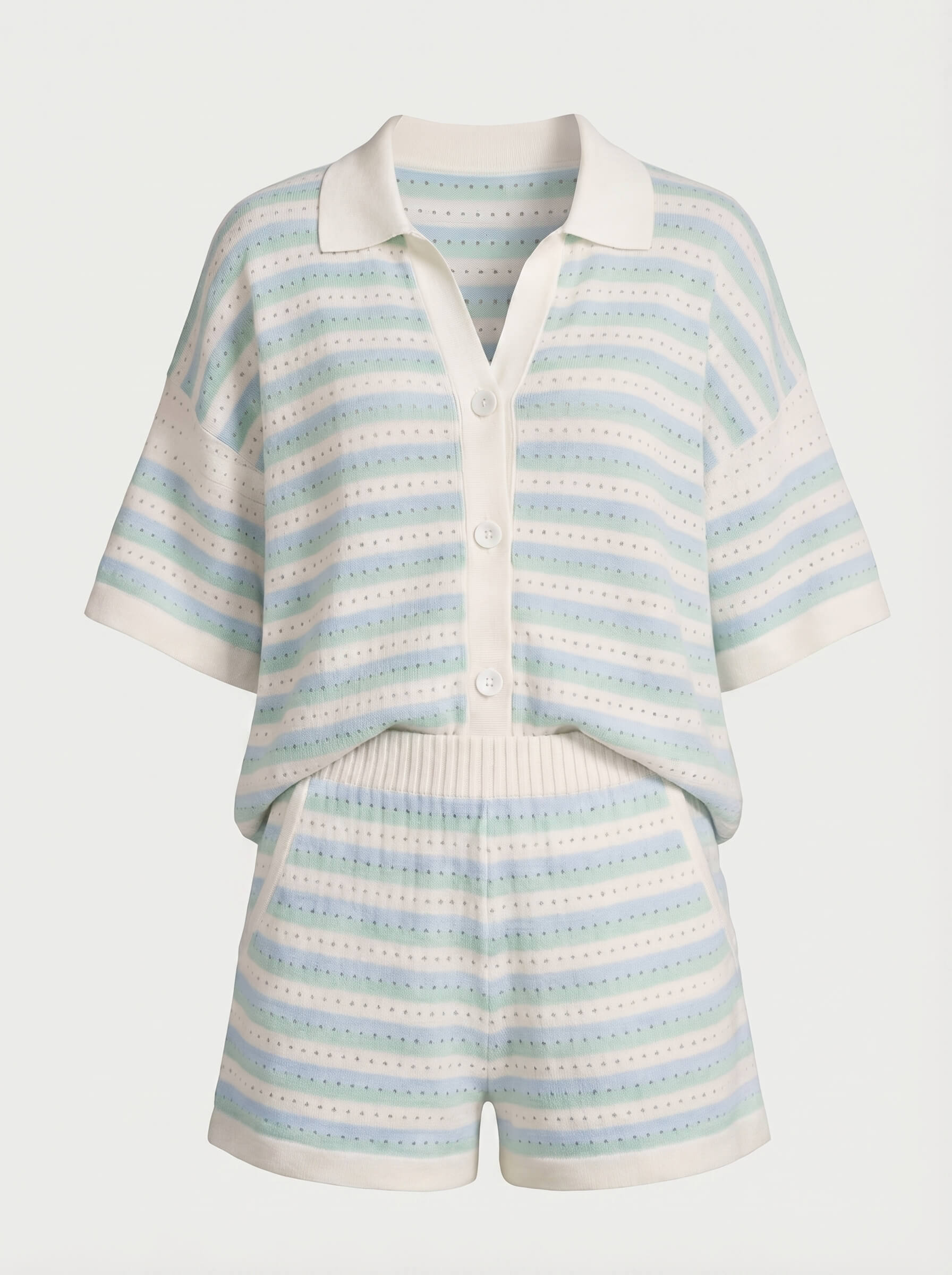 Women’s Striped Summer Two-Piece Set