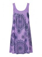 Women’s Dress – Sleeveless Printed Lightweight Summer Dress