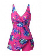 Women’s Floral Flounce Detail One-Piece Swimsuit