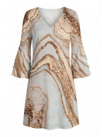Women’s Elegant Printed Mini Dress