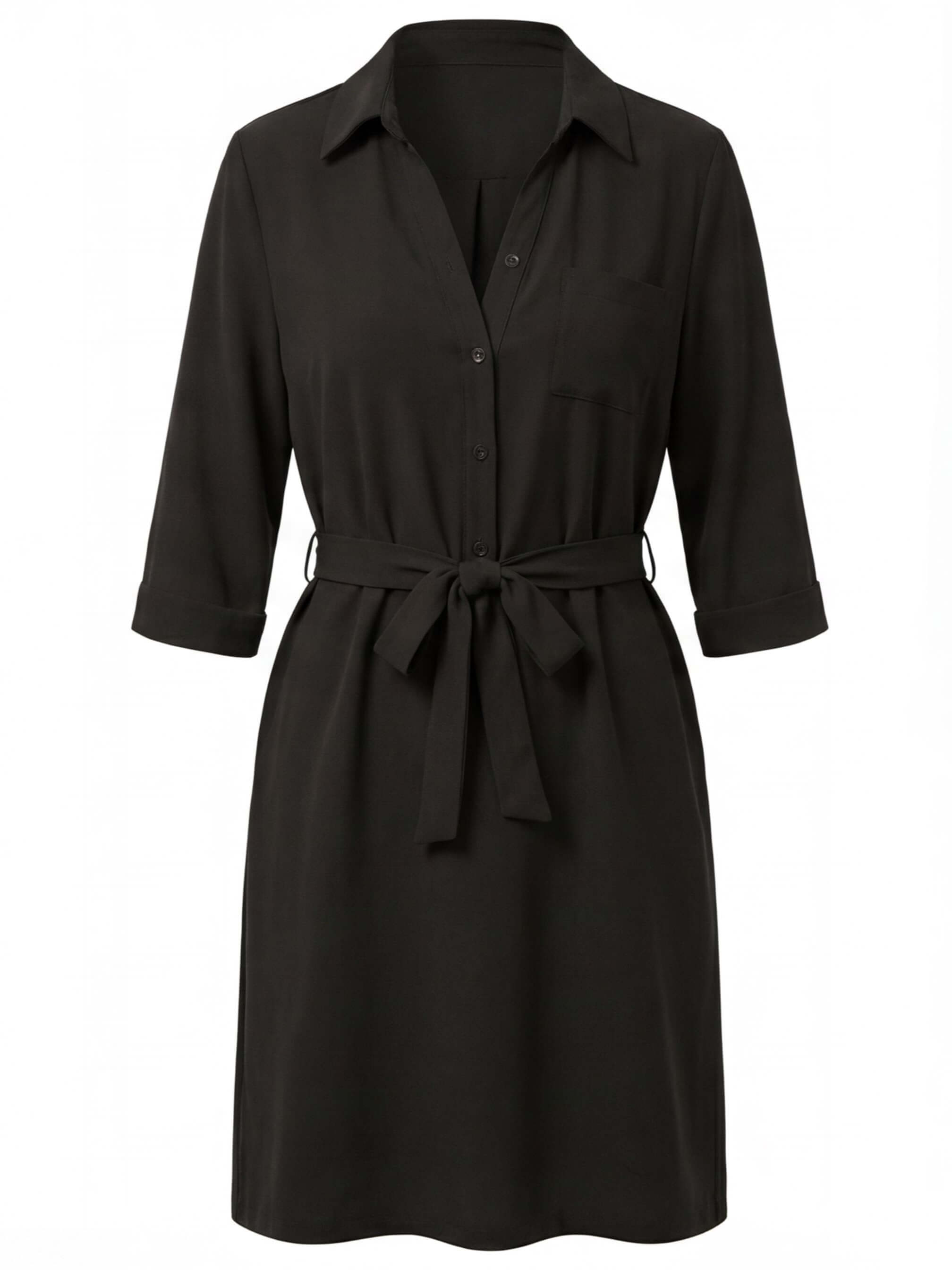 Women’s Dress – Casual Day-to-Evening Shirt Dress