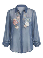 Women’s Top – Boho Floral Blouse