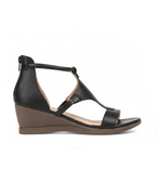 Women’s Wide Strap Ankle-Tie Wedge Sandals