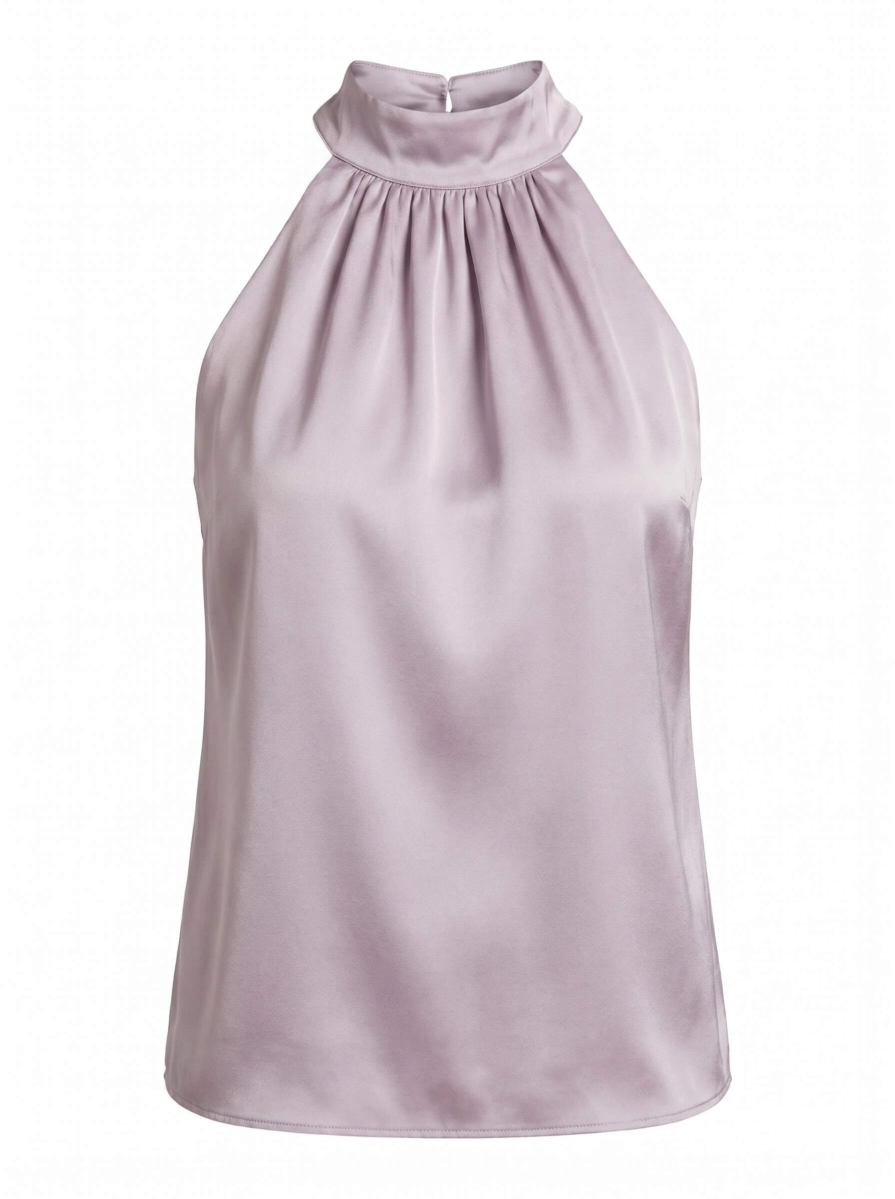 Women’s Satin High Neck Blouse – Elegant & Refined Style