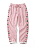 Women’s Floral Side Stripe Drawstring Trousers