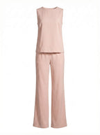 Women’s Jumpsuit – Sleeveless Wide-Leg Elegant One-Piece