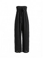 Women’s Strapless Smocked Wide-Leg Jumpsuit
