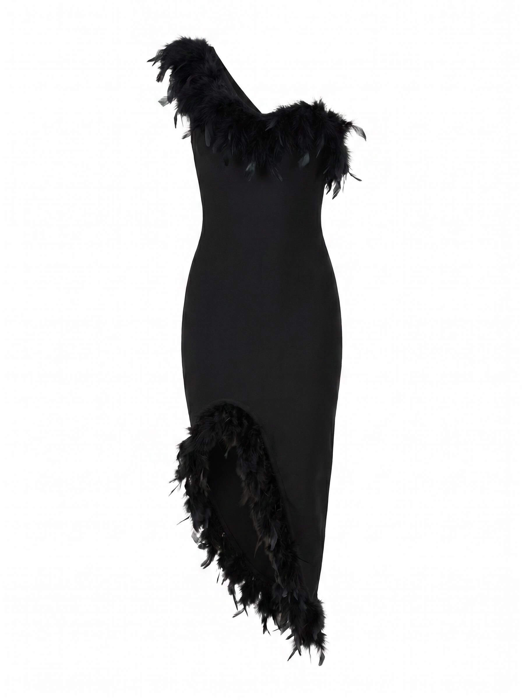 Valentina Feather Bandage Dress