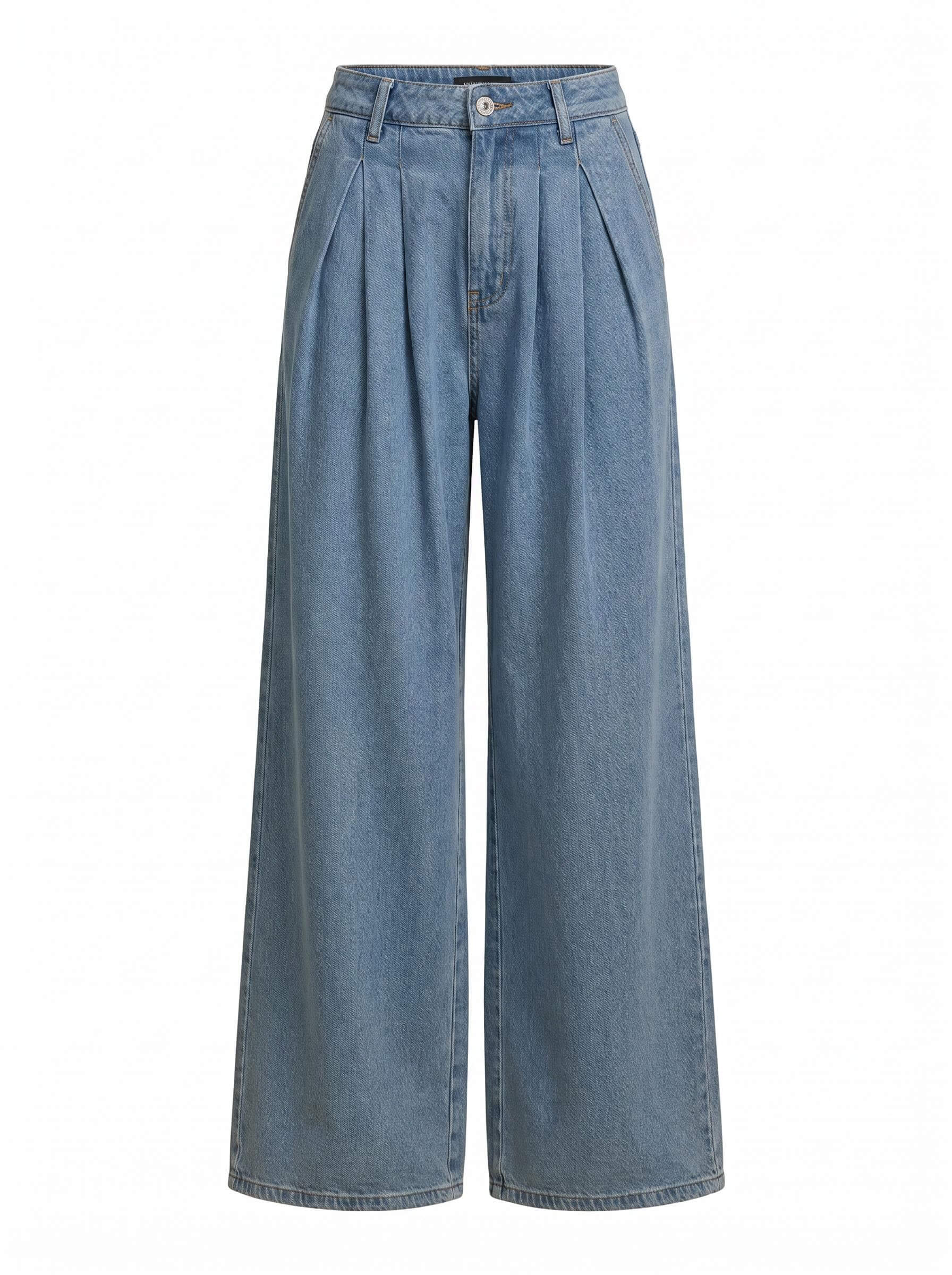 Women’s Wide-Leg Denim Trousers – Vintage Fit & Everyday Elegance