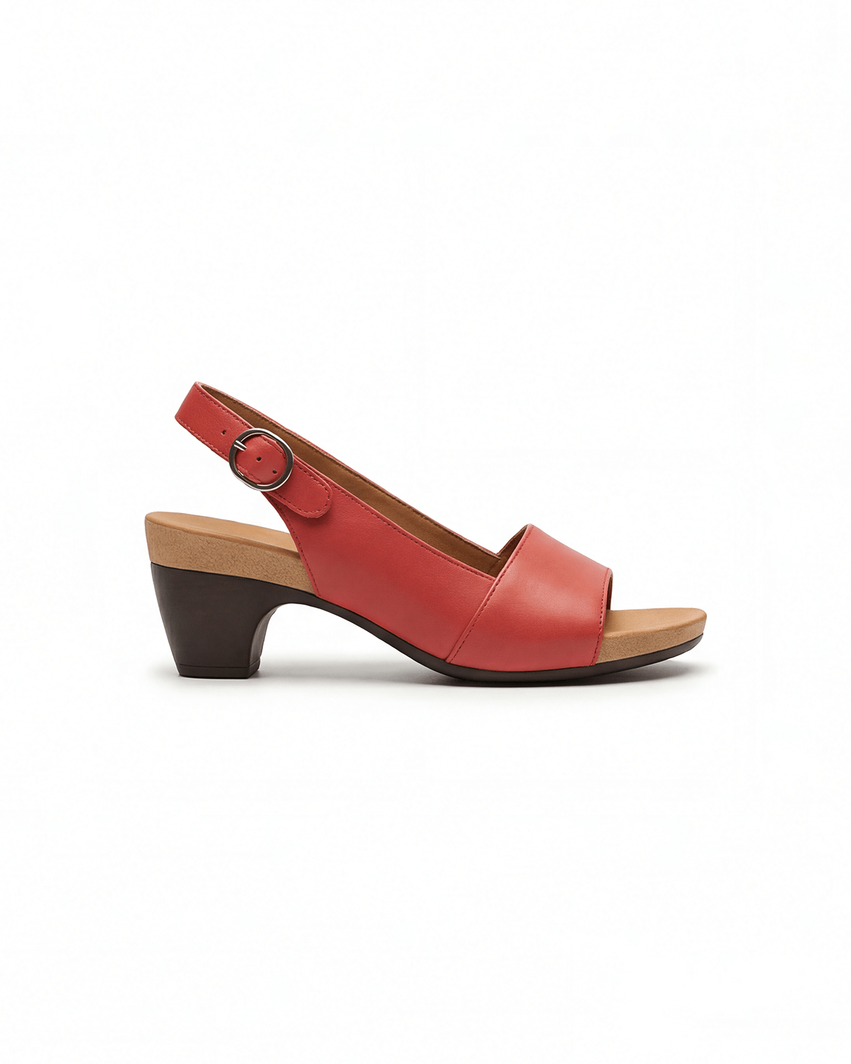 Women’s Block Heel Sandals- Minimal Slingback