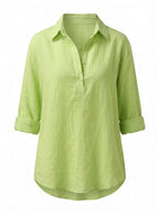 Women’s Relaxed Collared Button Detail Shirt