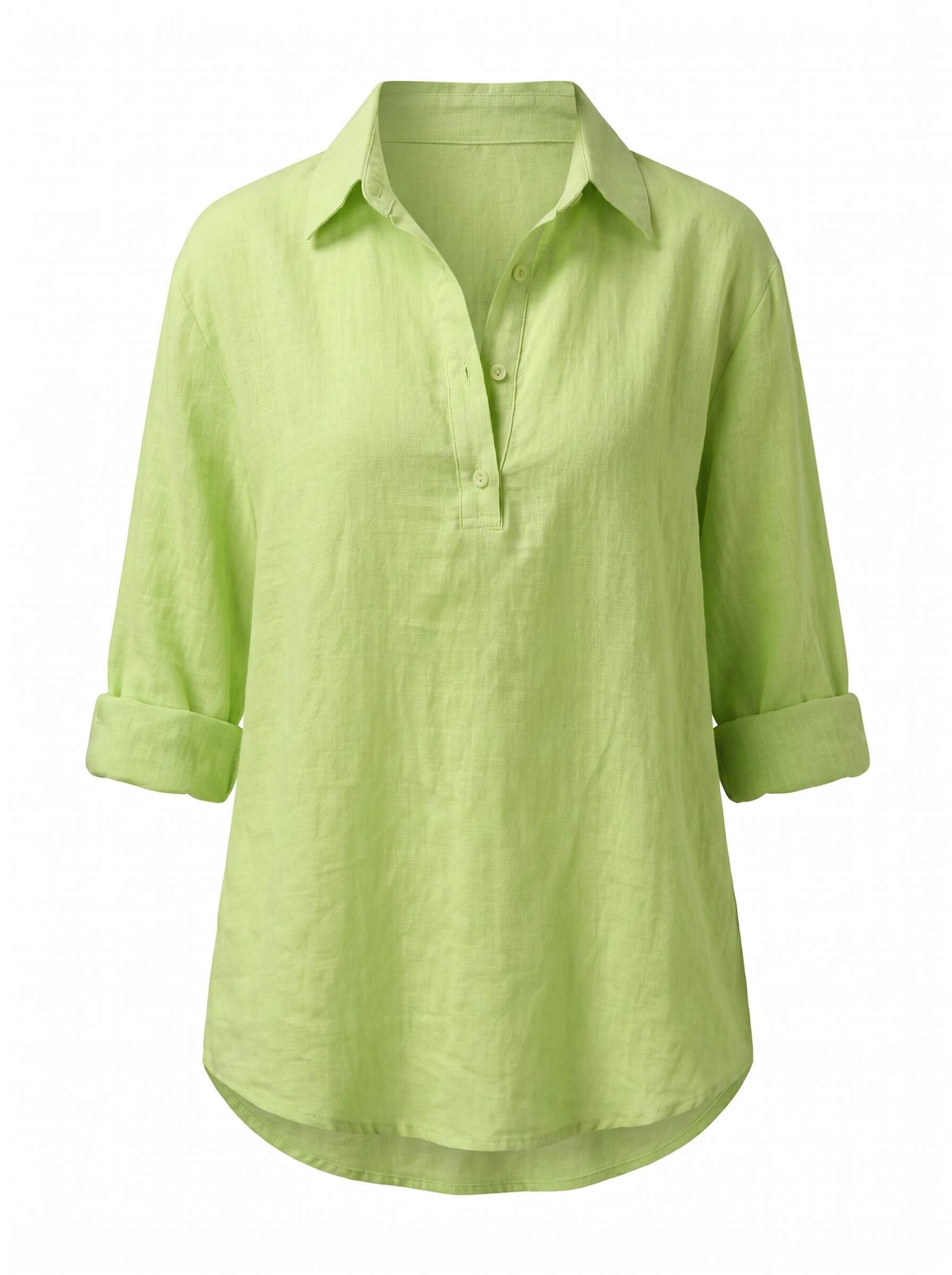 Women’s Relaxed Collared Button Detail Shirt