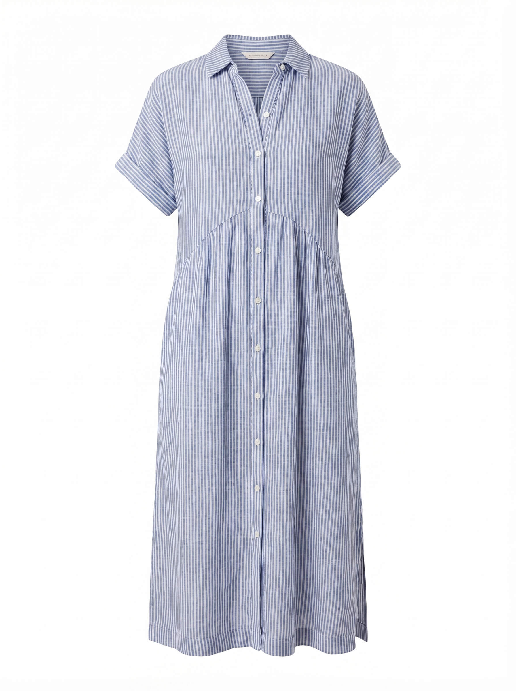 Women’s Comfortable Pleated Midi Dress – Relaxed Elegant Fit