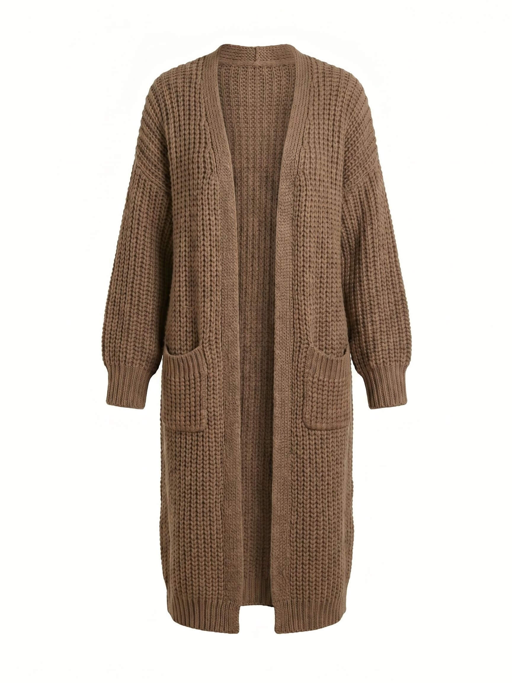 Women’s Long Knit Cardigan – Oversized Ribbed Style & Cozy Elegance